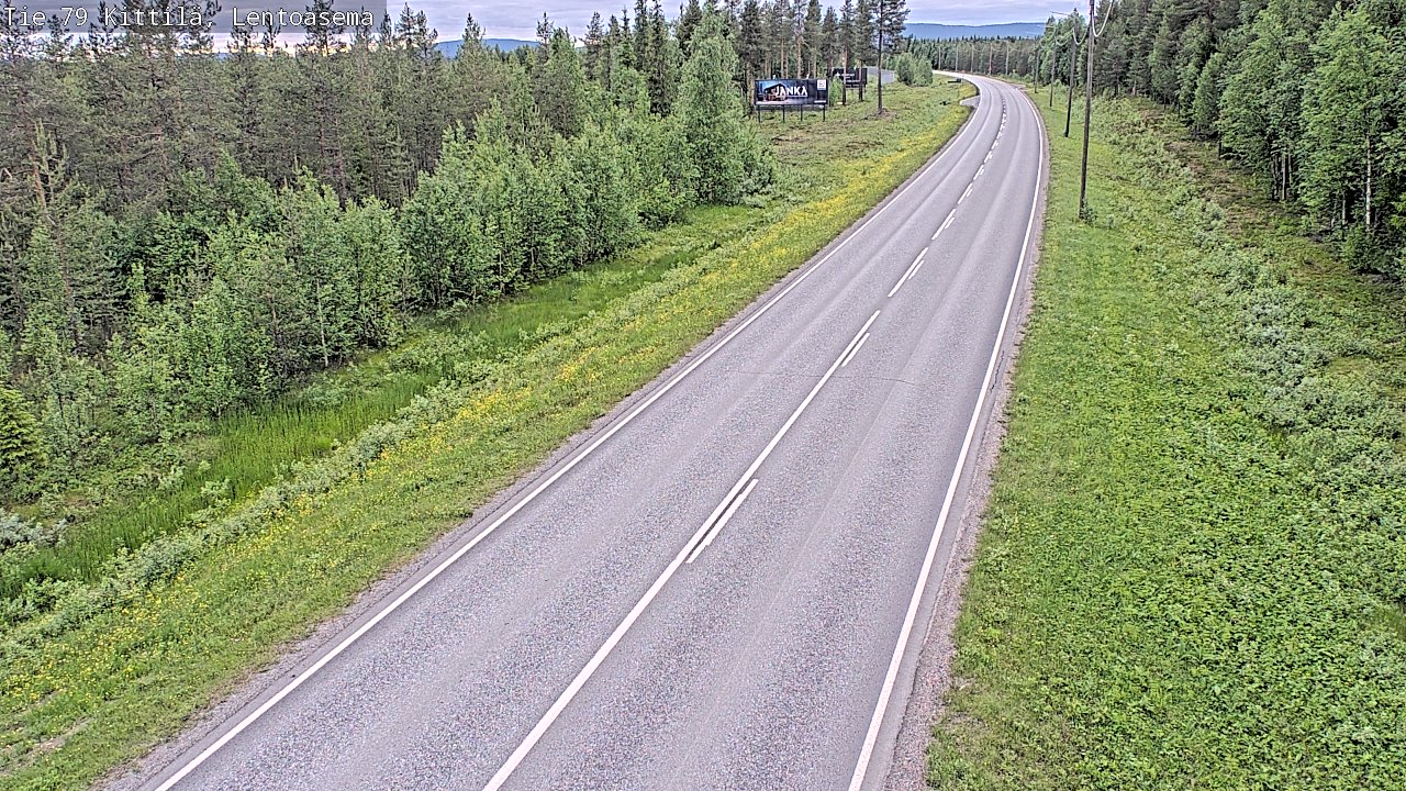 Kelikamerat Kuva Tie 79 Kittilä, Lentoasema, Kittilä, Lappi