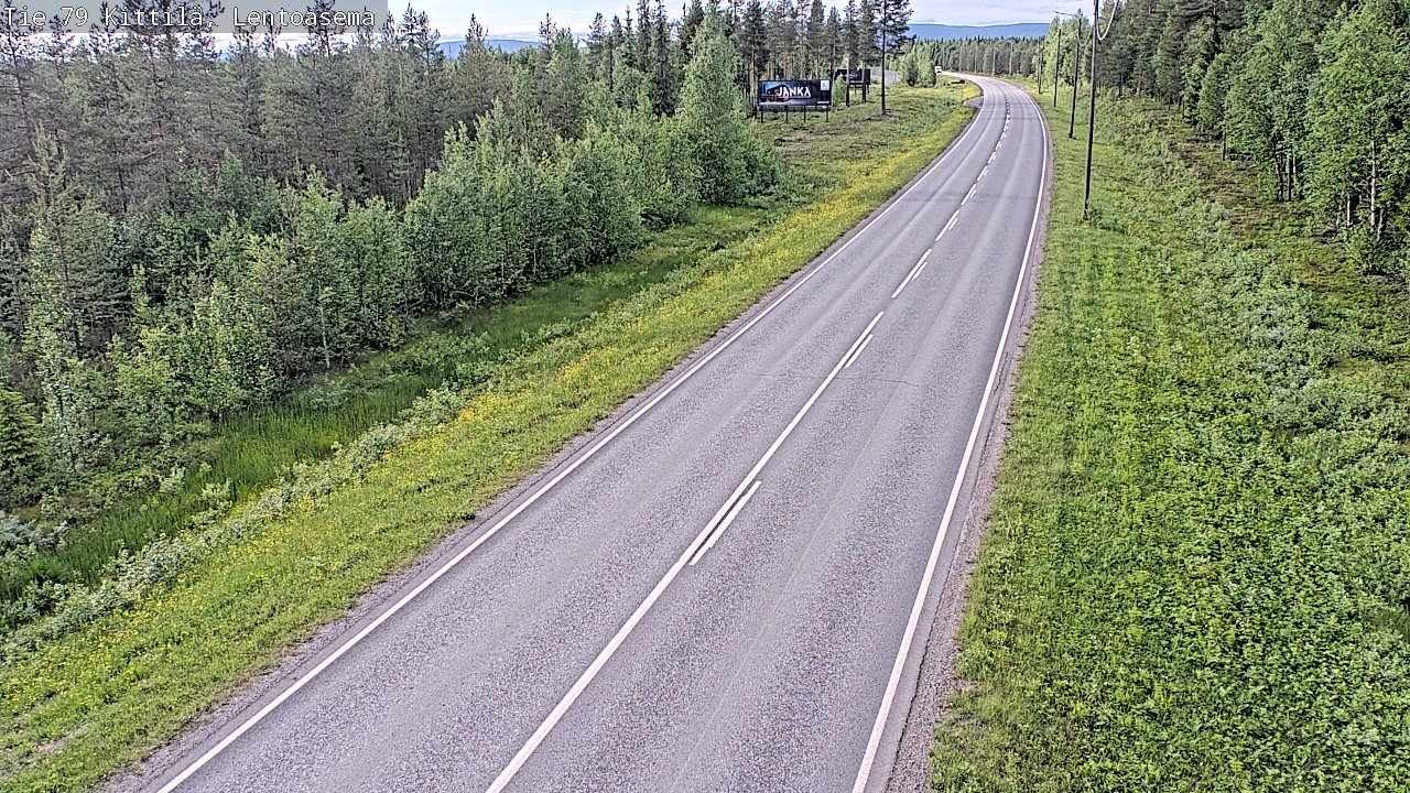 Kelikamerat Kuva Tie 79 Kittilä, Lentoasema, Kittilä, Lappi