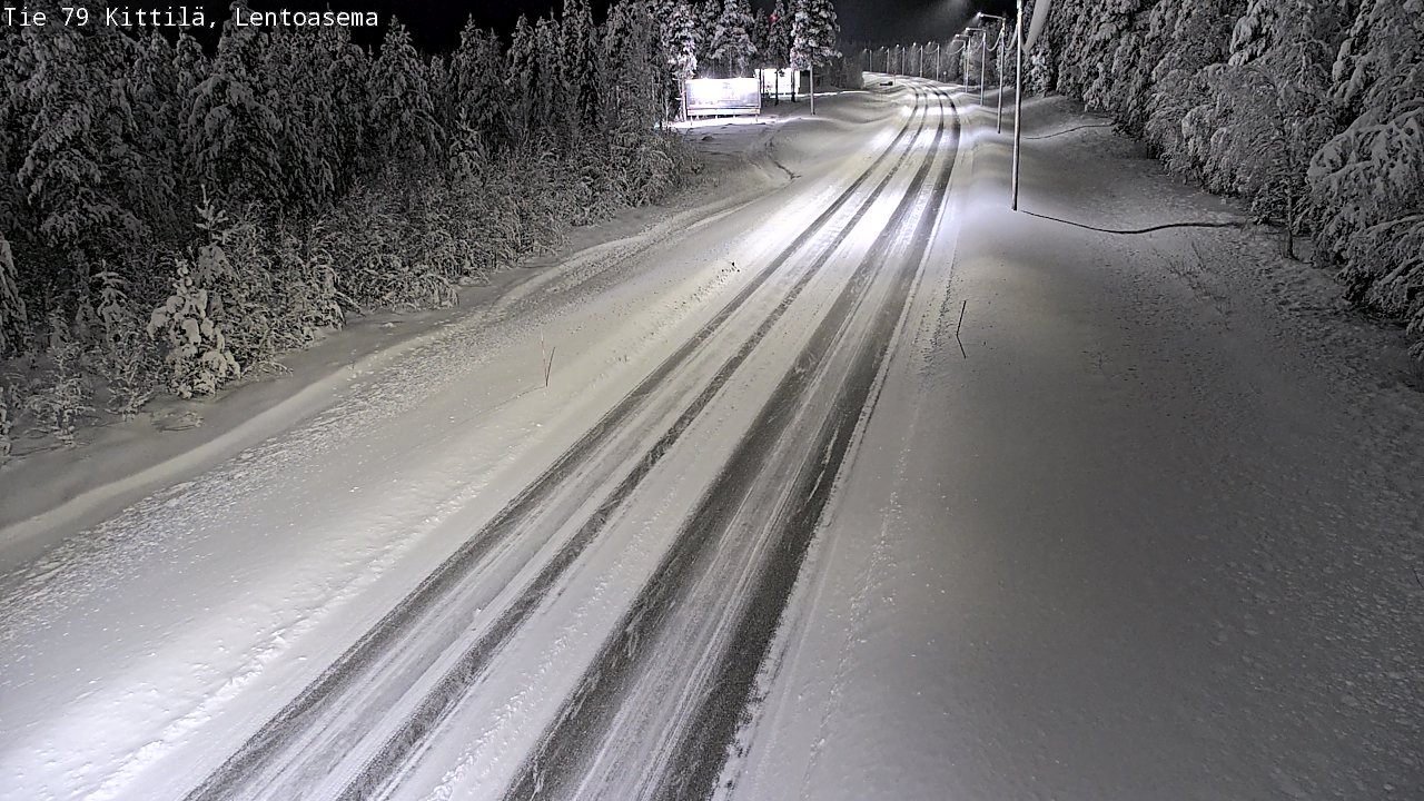 Weather Camera Image Road 79 Kittilä, Lentoasema, Kittilä, Lappi