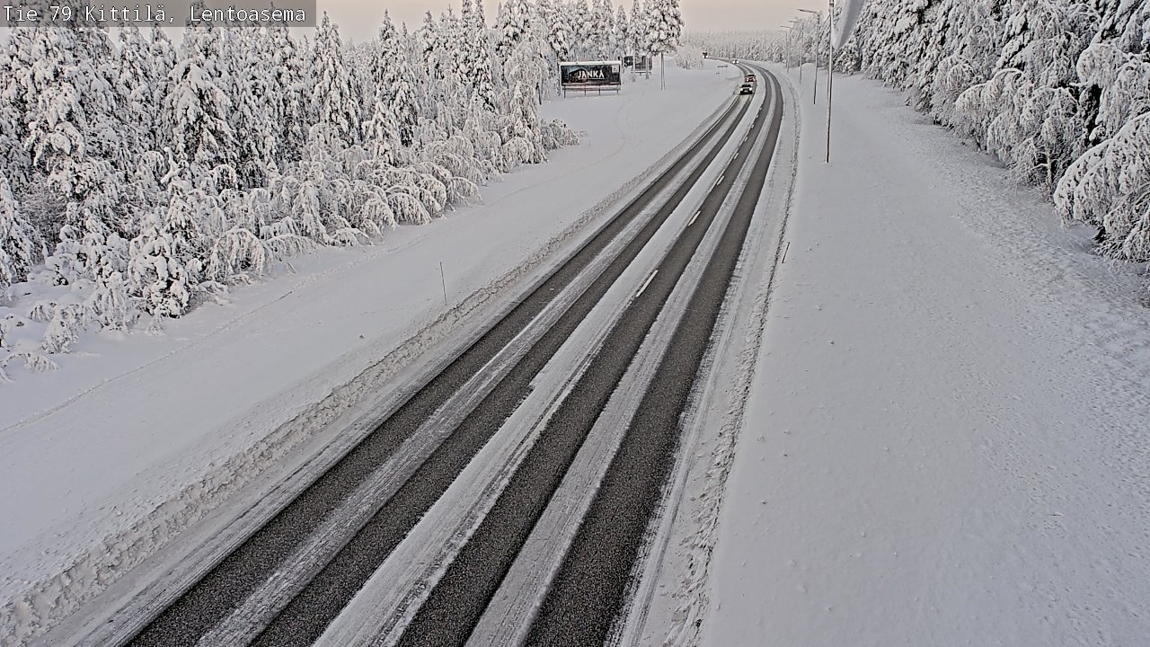 Weather Camera Image Road 79 Kittilä, Lentoasema, Kittilä, Lappi