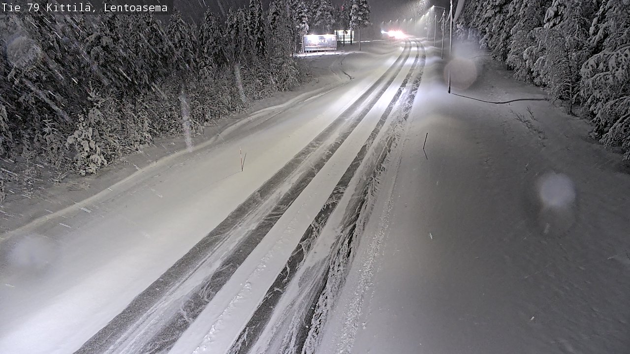 Weather Camera Image Road 79 Kittilä, Lentoasema, Kittilä, Lappi