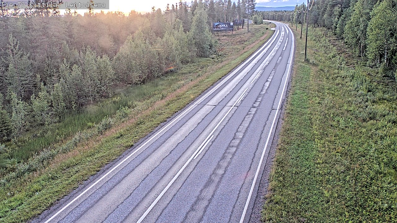 Kelikamerat Kuva Tie 79 Kittilä, Lentoasema, Kittilä, Lappi