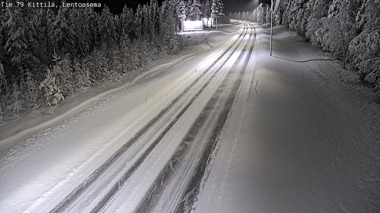 Weather Camera Image Road 79 Kittilä, Lentoasema, Kittilä, Lappi