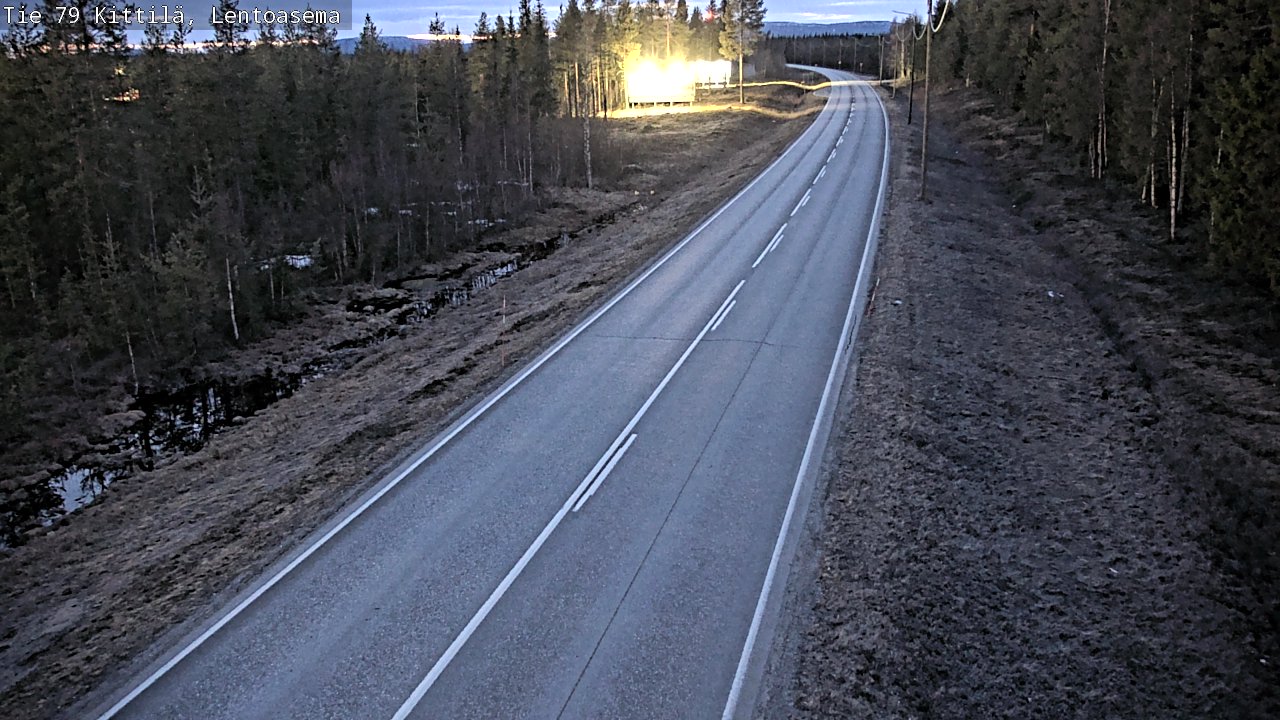 Weather Camera Image Road 79 Kittilä, Lentoasema, Kittilä, Lappi