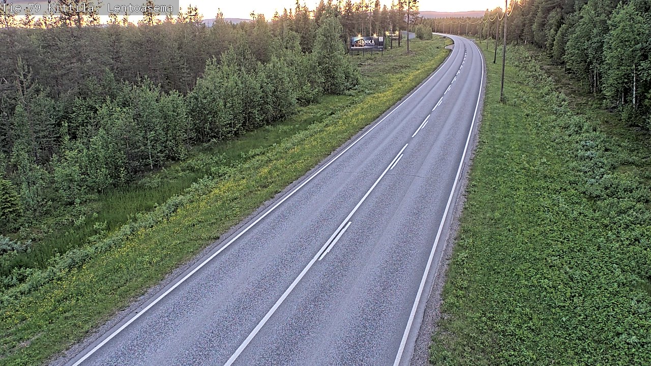 Kelikamerat Kuva Tie 79 Kittilä, Lentoasema, Kittilä, Lappi