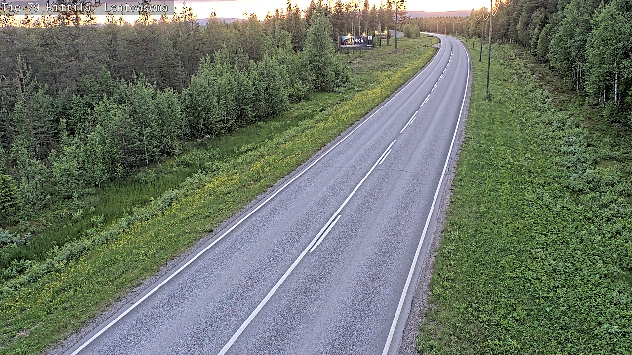 Kelikamerat Kuva Tie 79 Kittilä, Lentoasema, Kittilä, Lappi