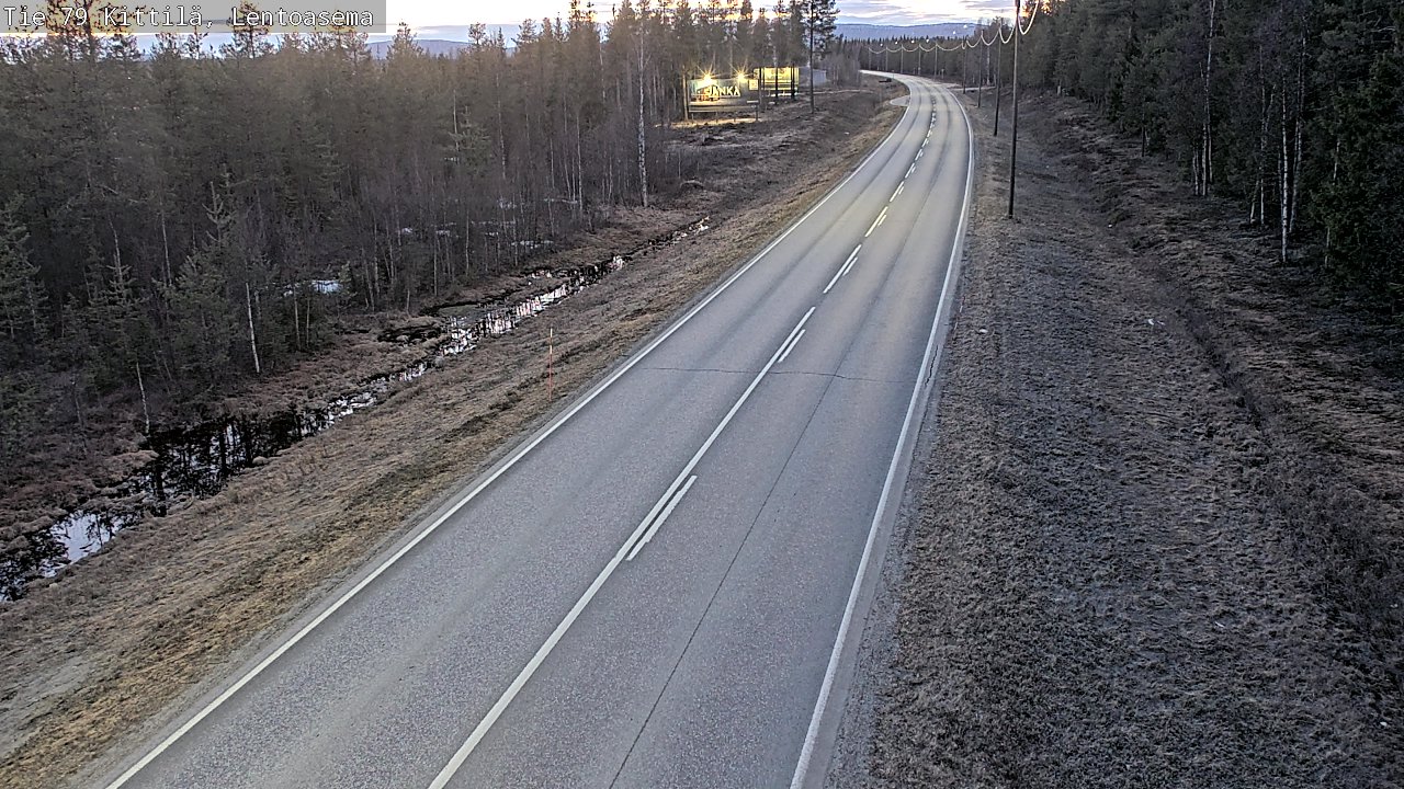 Weather Camera Image Road 79 Kittilä, Lentoasema, Kittilä, Lappi