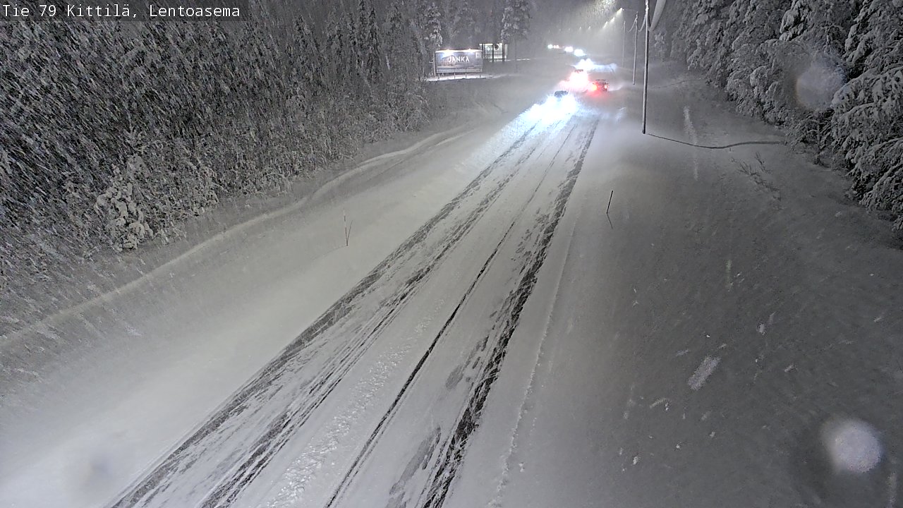 Weather Camera Image Road 79 Kittilä, Lentoasema, Kittilä, Lappi