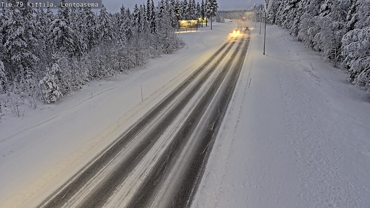 Weather Camera Image Road 79 Kittilä, Lentoasema, Kittilä, Lappi