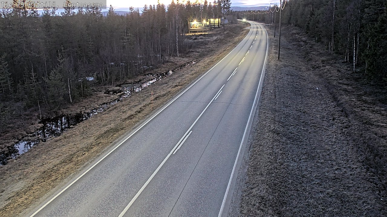 Weather Camera Image Road 79 Kittilä, Lentoasema, Kittilä, Lappi