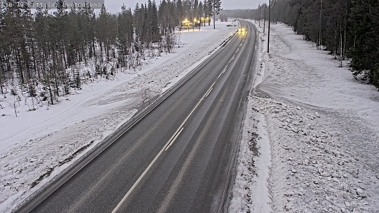 Kelikamerat Kuva Tie 79 Kittilä, Lentoasema, Kittilä, Lappi