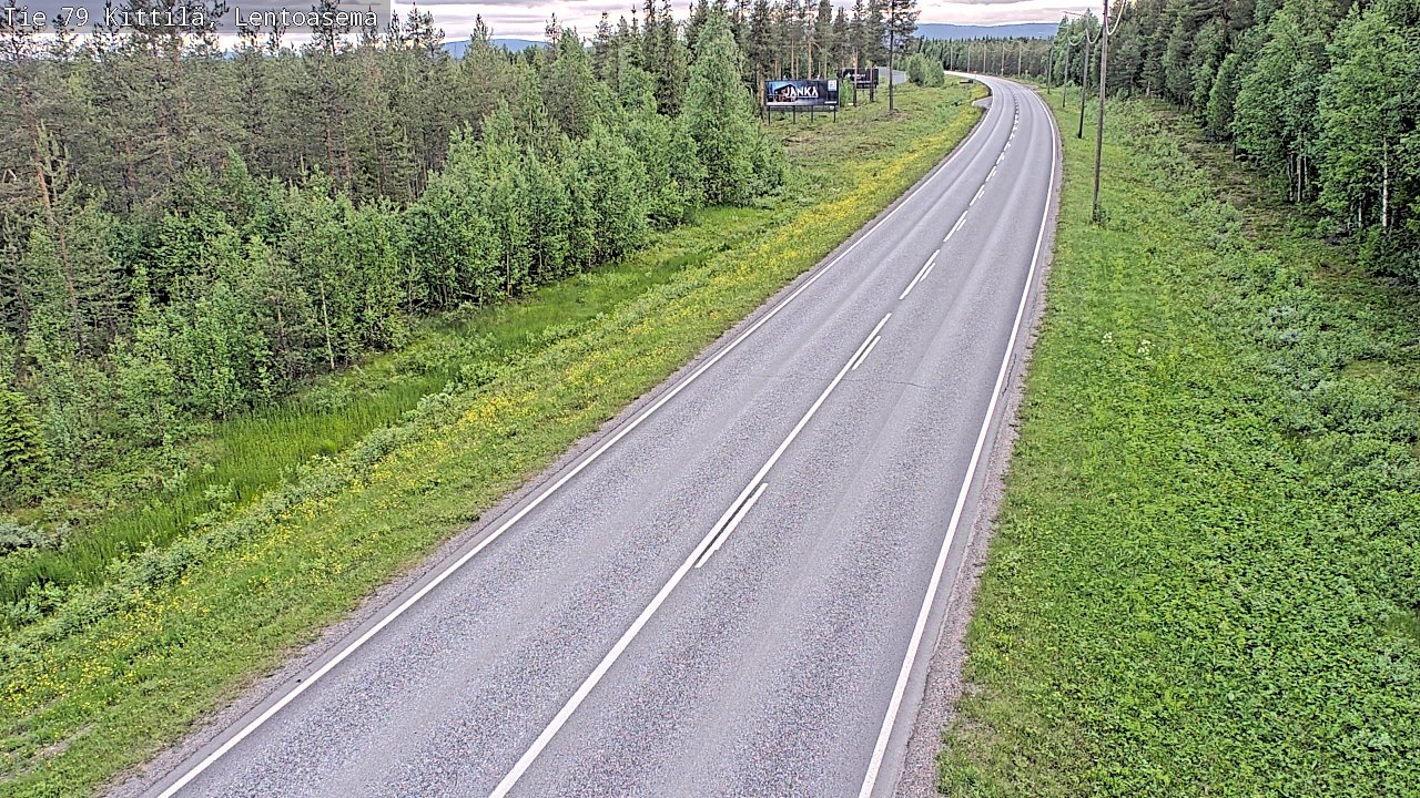 Kelikamerat Kuva Tie 79 Kittilä, Lentoasema, Kittilä, Lappi