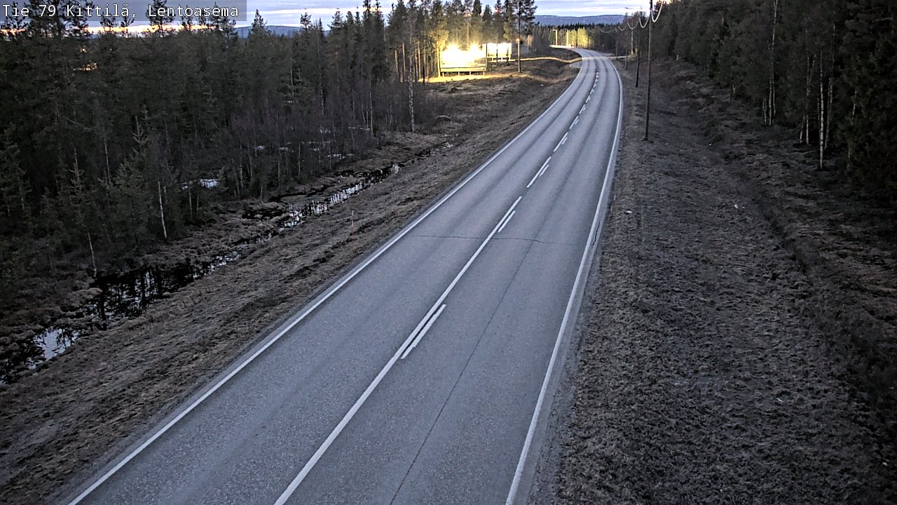 Weather Camera Image Road 79 Kittilä, Lentoasema, Kittilä, Lappi