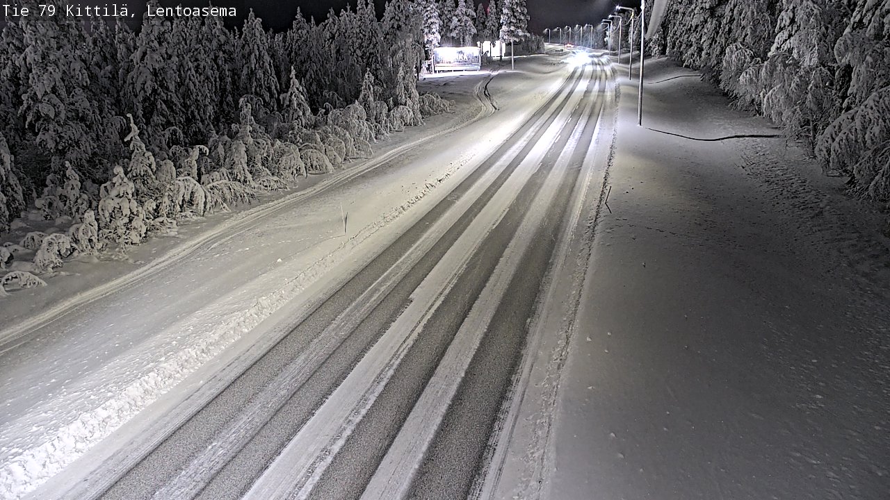 Kelikamerat Kuva Tie 79 Kittilä, Lentoasema, Kittilä, Lappi