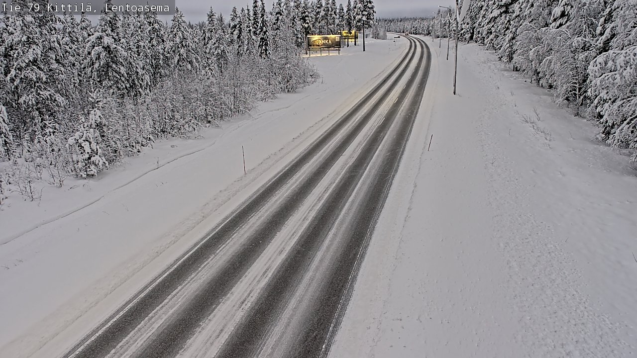 Weather Camera Image Road 79 Kittilä, Lentoasema, Kittilä, Lappi