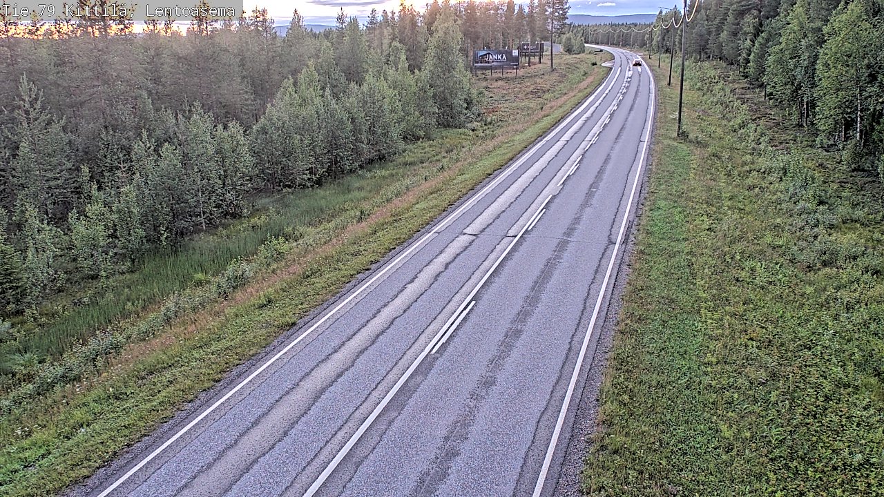 Kelikamerat Kuva Tie 79 Kittilä, Lentoasema, Kittilä, Lappi