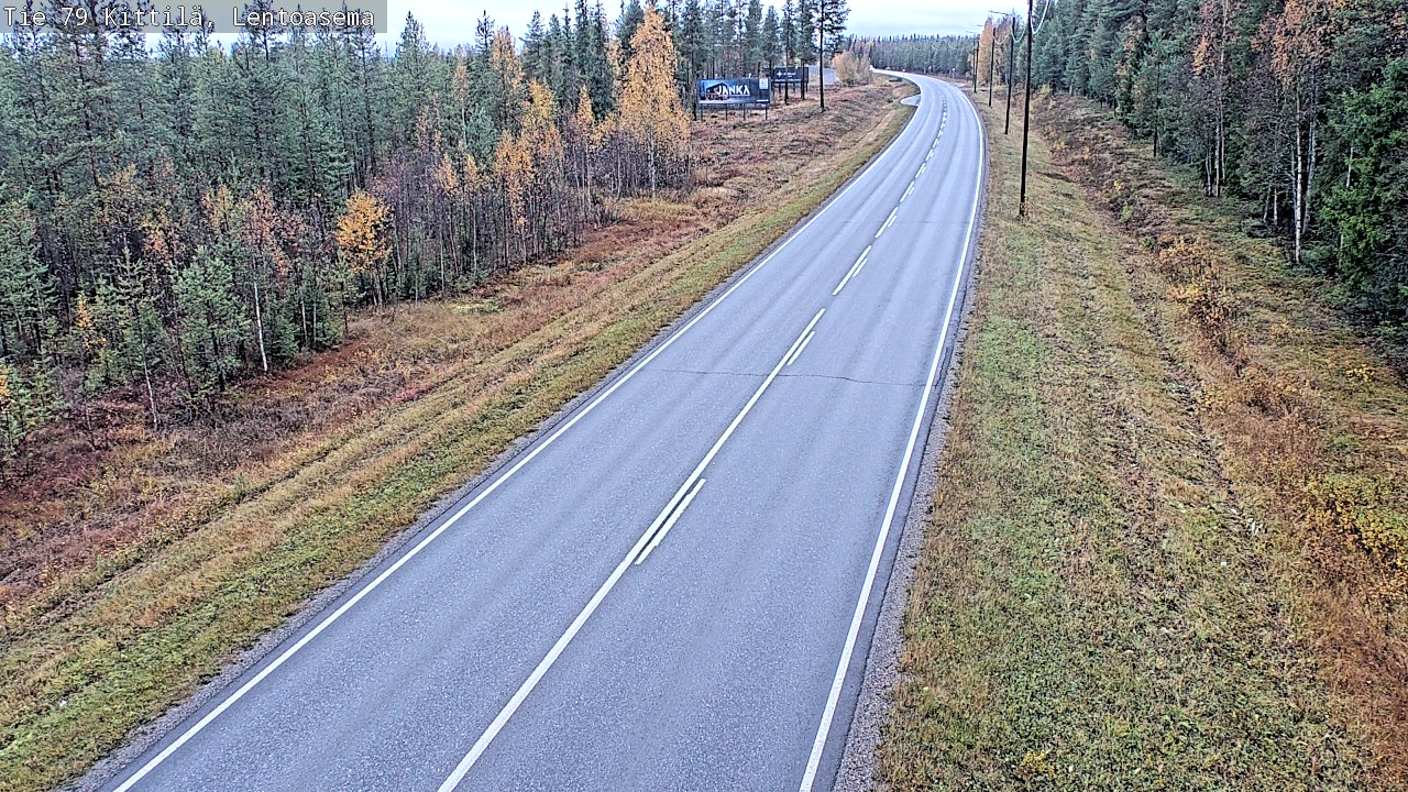 Weather Camera Image Väg 79 Kittilä, Lentoasema, Kittilä, Lappi