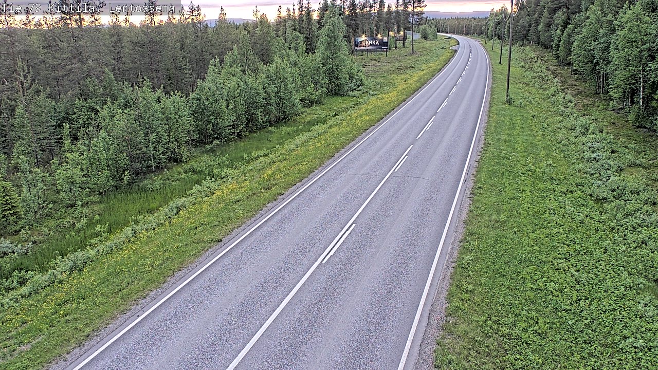 Kelikamerat Kuva Tie 79 Kittilä, Lentoasema, Kittilä, Lappi
