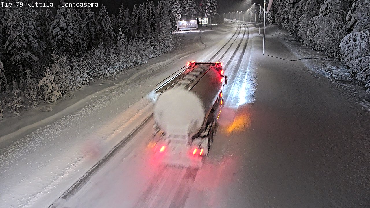 Weather Camera Image Road 79 Kittilä, Lentoasema, Kittilä, Lappi