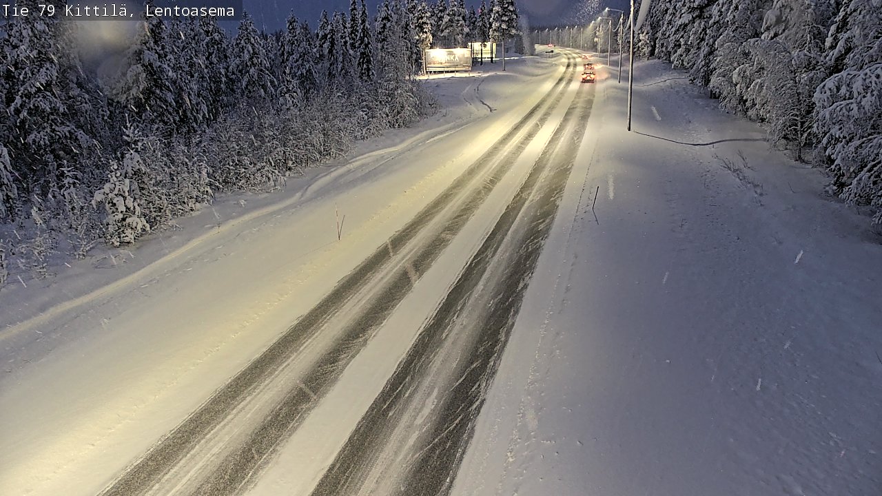 Weather Camera Image Road 79 Kittilä, Lentoasema, Kittilä, Lappi