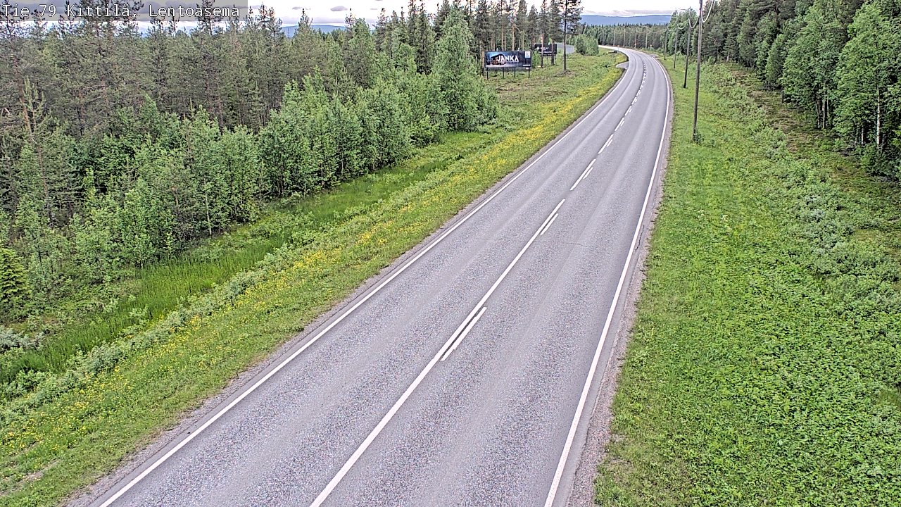Kelikamerat Kuva Tie 79 Kittilä, Lentoasema, Kittilä, Lappi