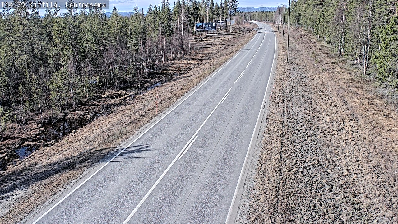 Weather Camera Image Väg 79 Kittilä, Lentoasema, Kittilä, Lappi