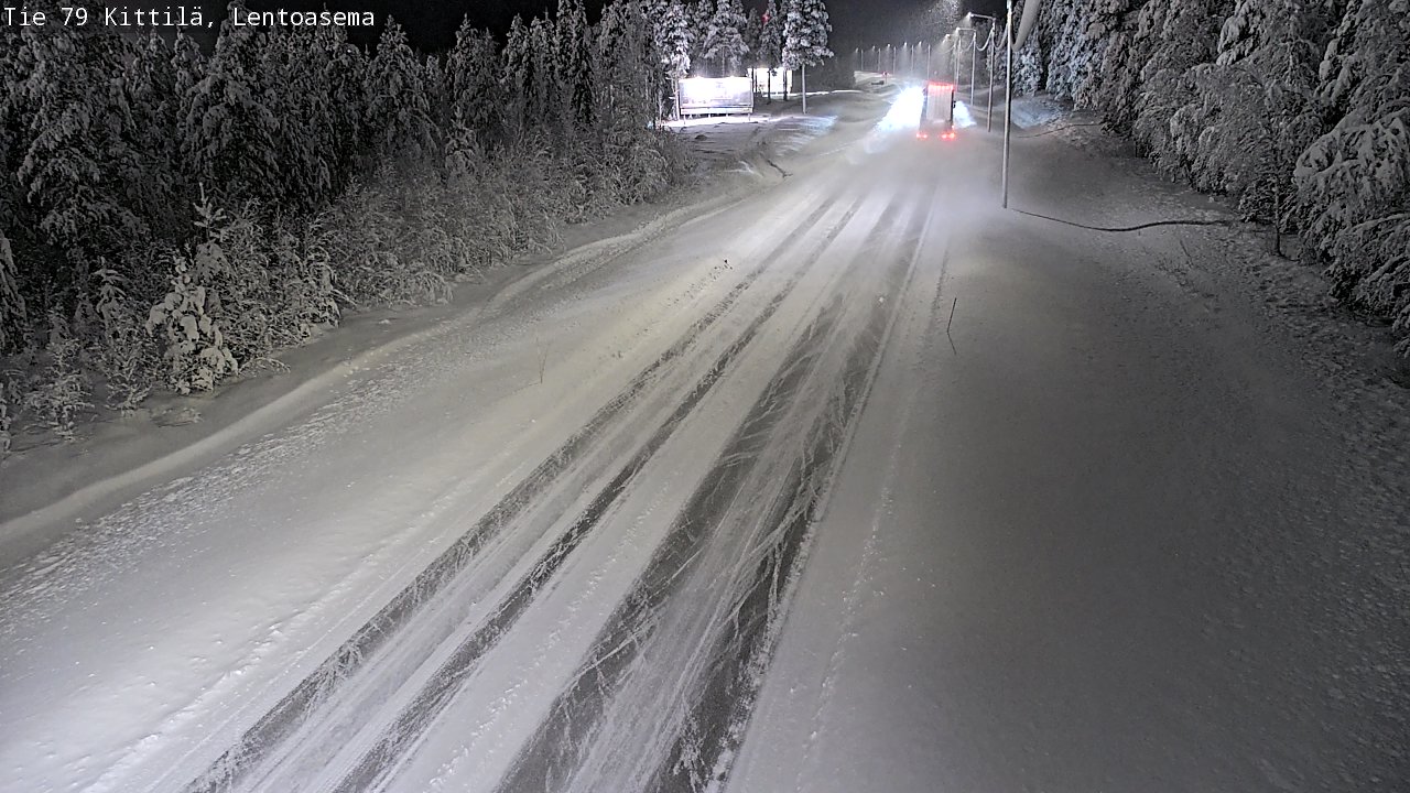 Weather Camera Image Road 79 Kittilä, Lentoasema, Kittilä, Lappi