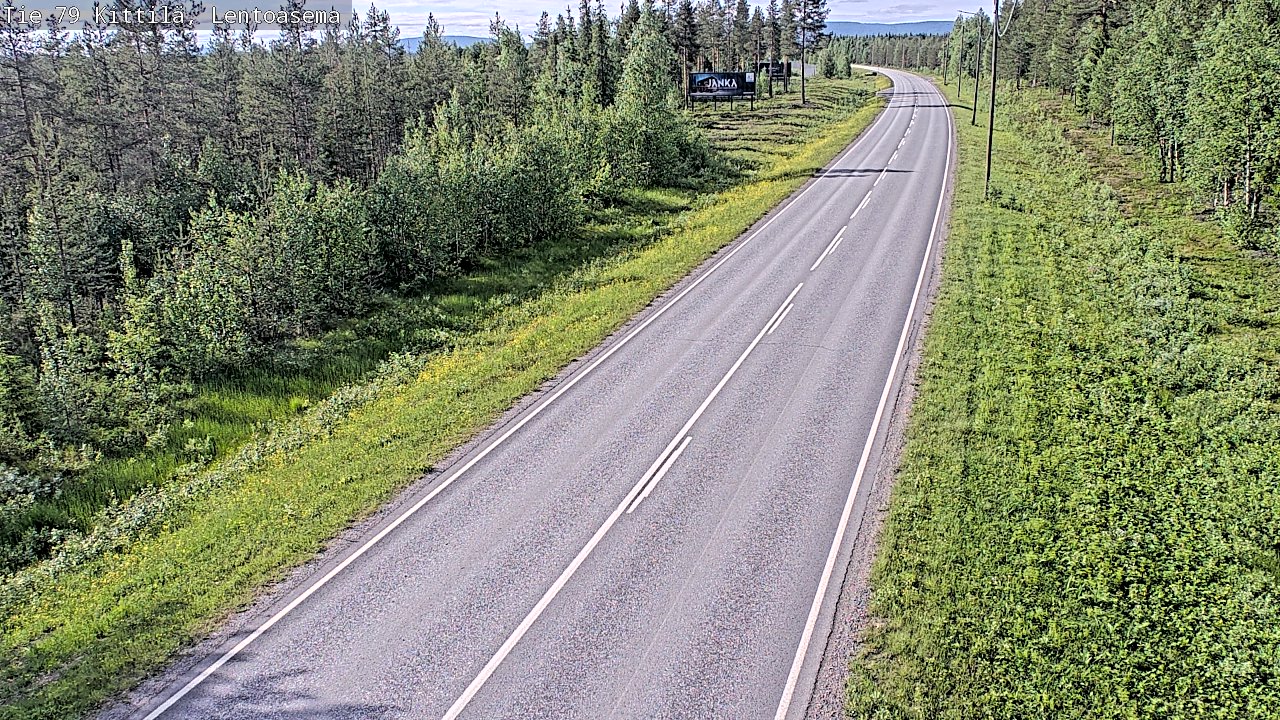 Kelikamerat Kuva Tie 79 Kittilä, Lentoasema, Kittilä, Lappi
