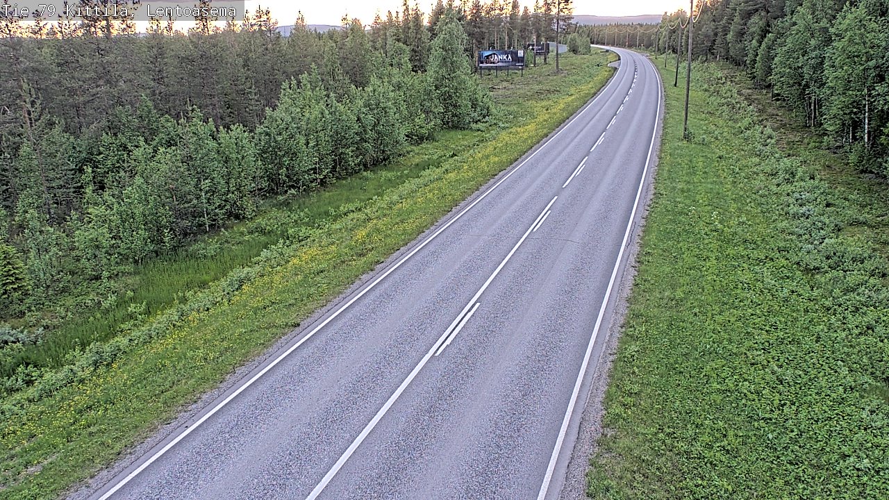 Kelikamerat Kuva Tie 79 Kittilä, Lentoasema, Kittilä, Lappi