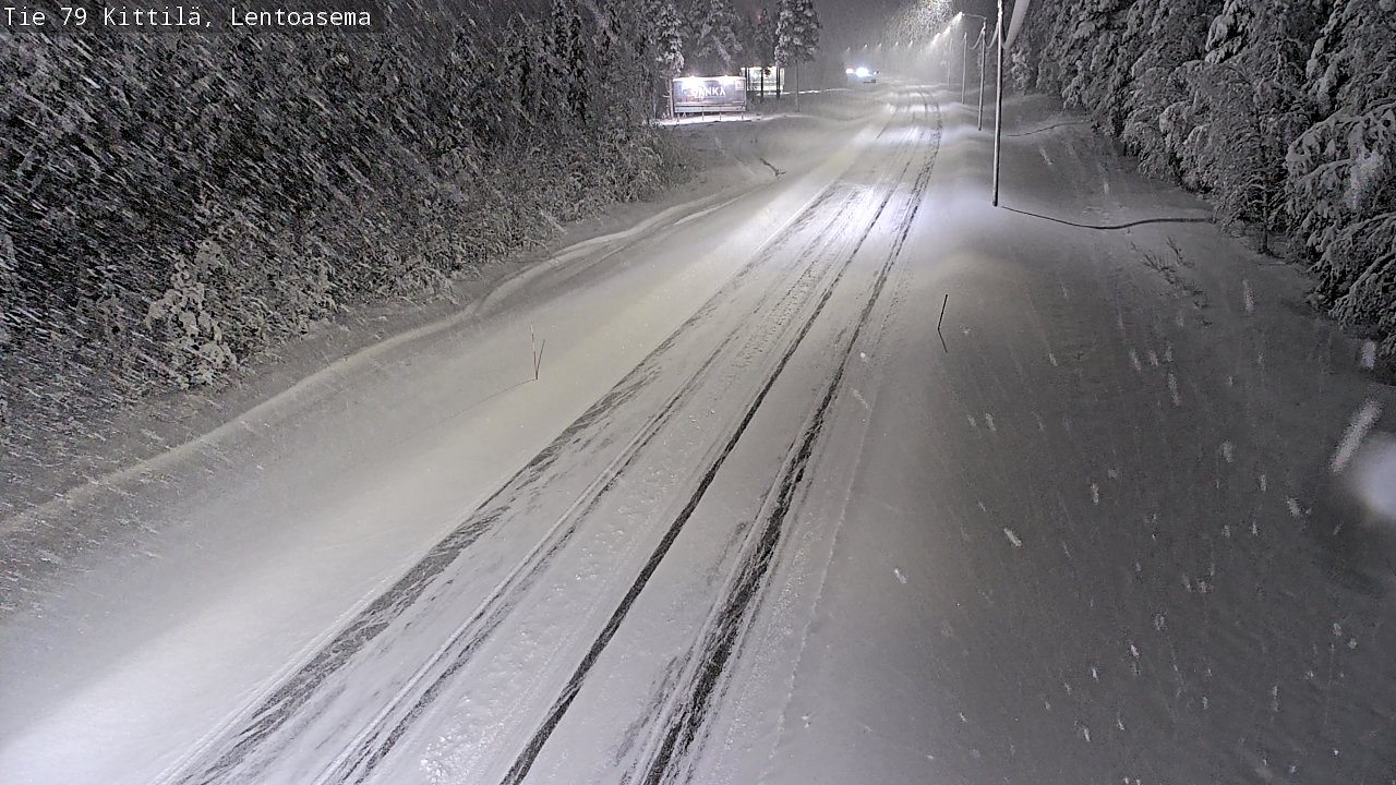 Weather Camera Image Road 79 Kittilä, Lentoasema, Kittilä, Lappi