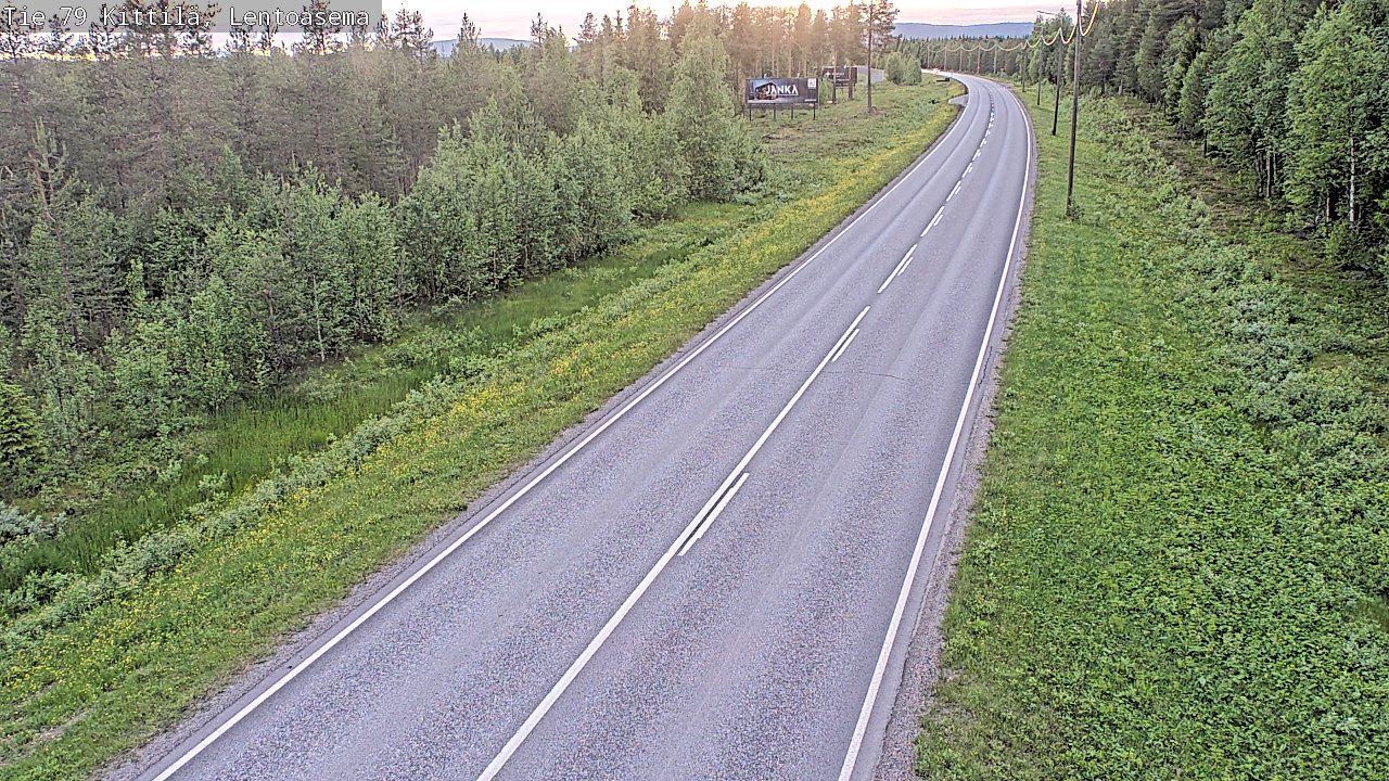 Kelikamerat Kuva Tie 79 Kittilä, Lentoasema, Kittilä, Lappi