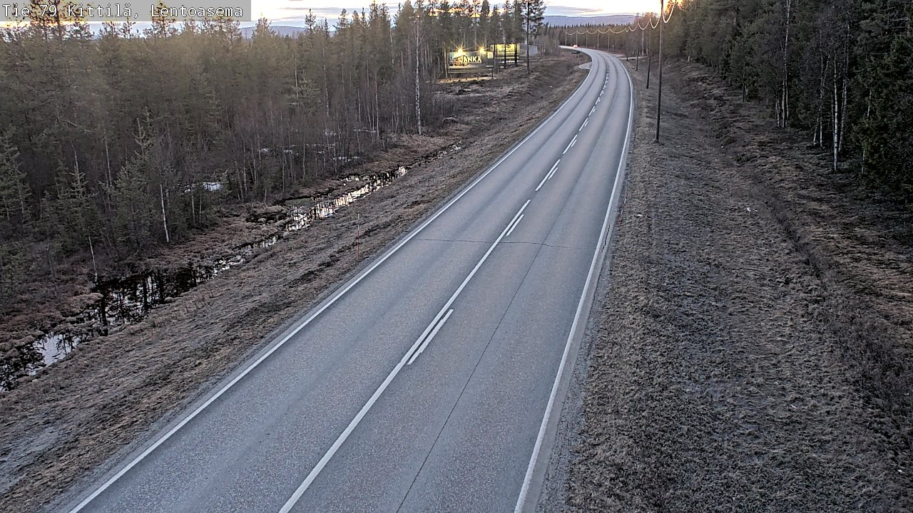 Weather Camera Image Road 79 Kittilä, Lentoasema, Kittilä, Lappi