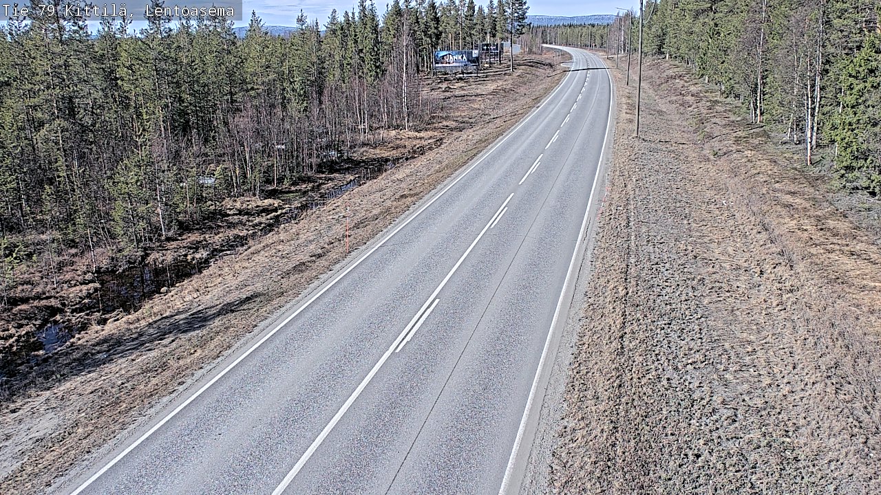 Weather Camera Image Väg 79 Kittilä, Lentoasema, Kittilä, Lappi