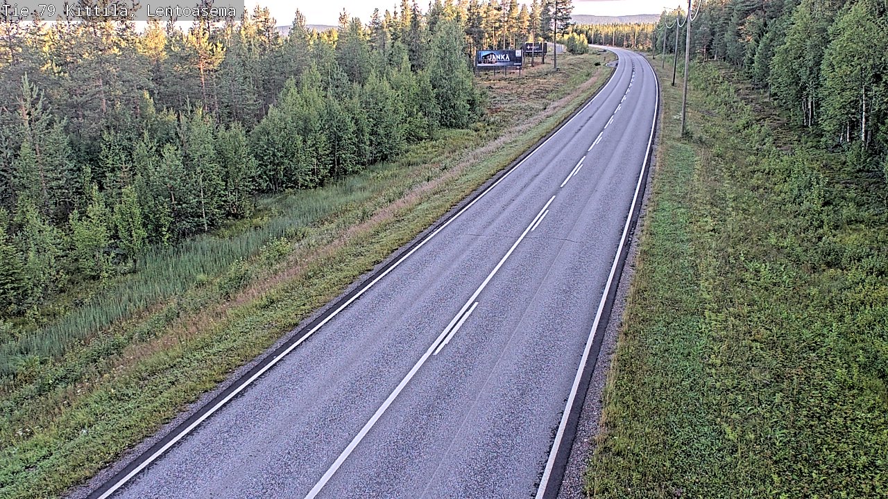 Weather Camera Image Road 79 Kittilä, Lentoasema, Kittilä, Lappi