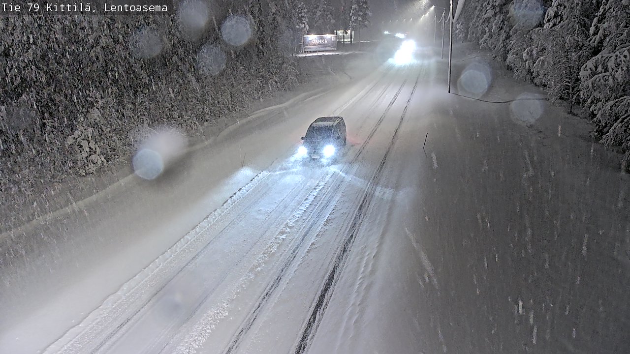 Weather Camera Image Road 79 Kittilä, Lentoasema, Kittilä, Lappi