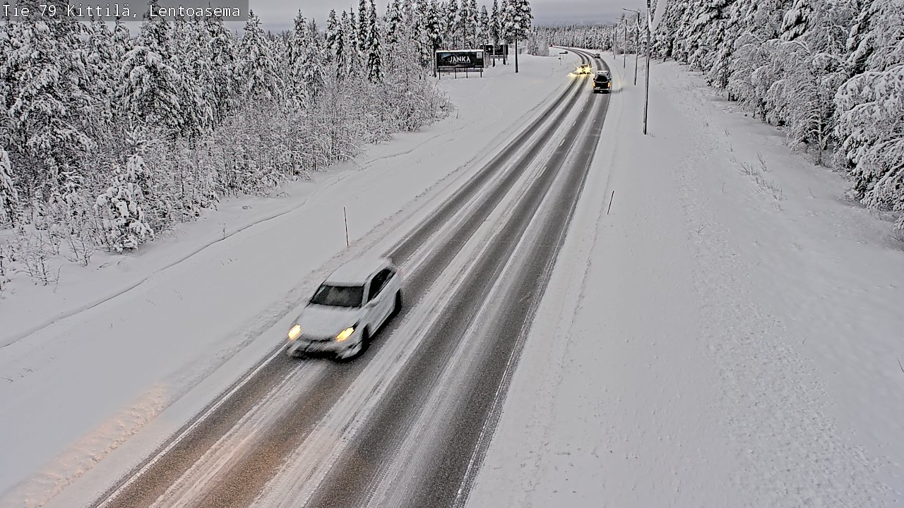 Weather Camera Image Road 79 Kittilä, Lentoasema, Kittilä, Lappi