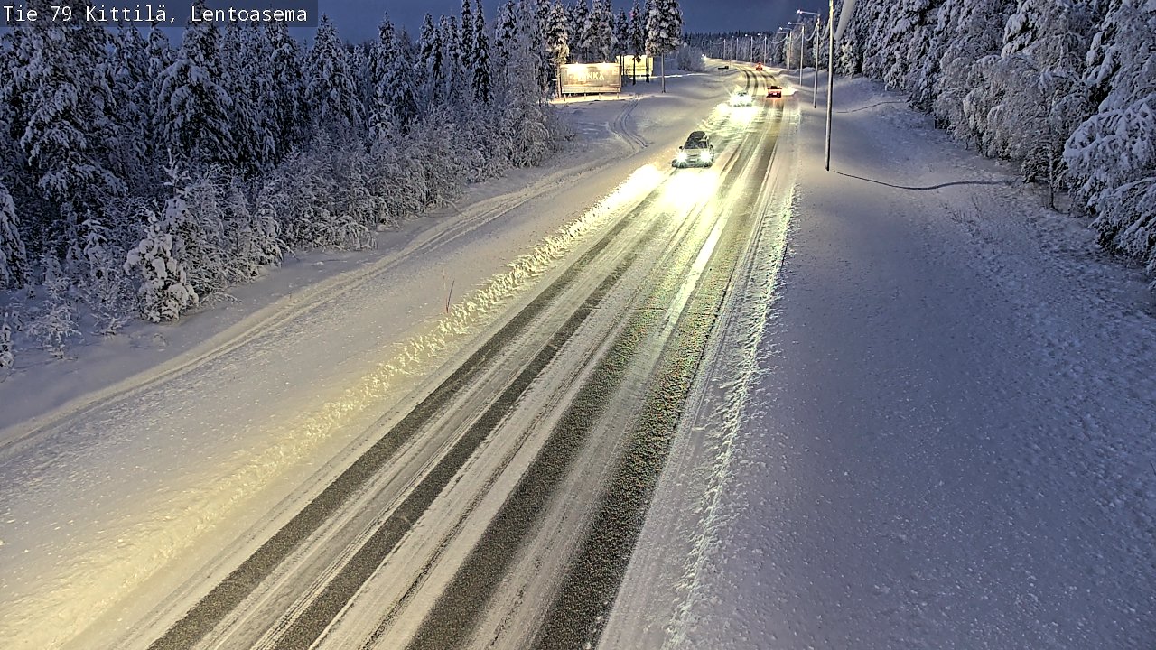 Weather Camera Image Road 79 Kittilä, Lentoasema, Kittilä, Lappi