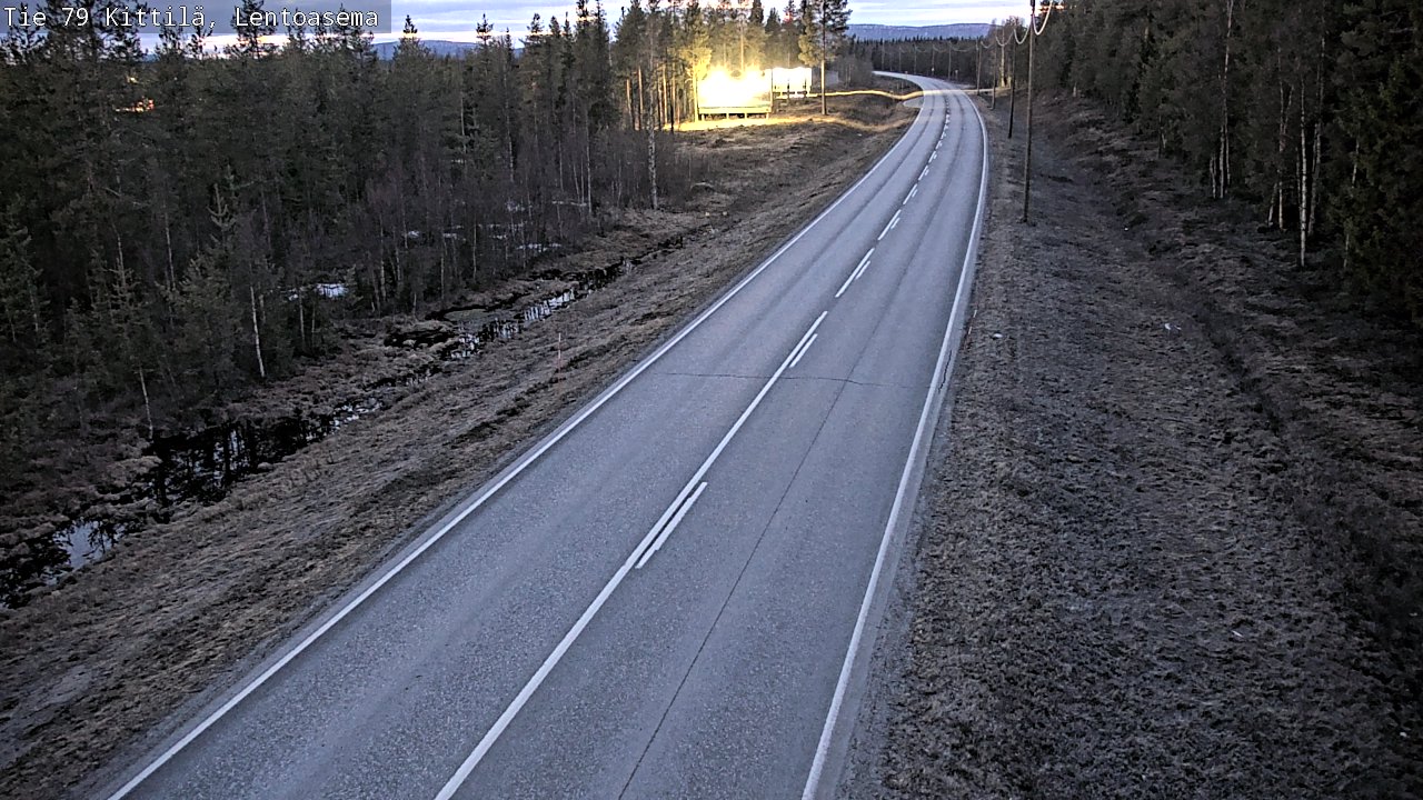 Weather Camera Image Road 79 Kittilä, Lentoasema, Kittilä, Lappi