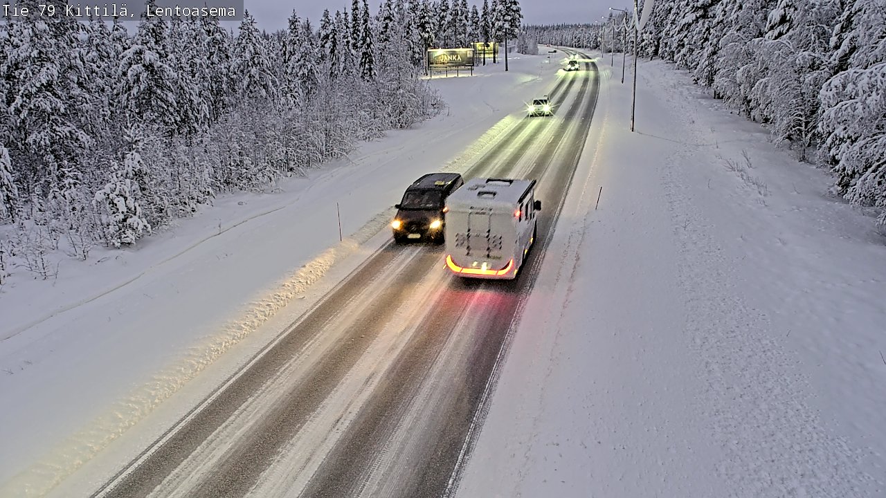 Weather Camera Image Road 79 Kittilä, Lentoasema, Kittilä, Lappi