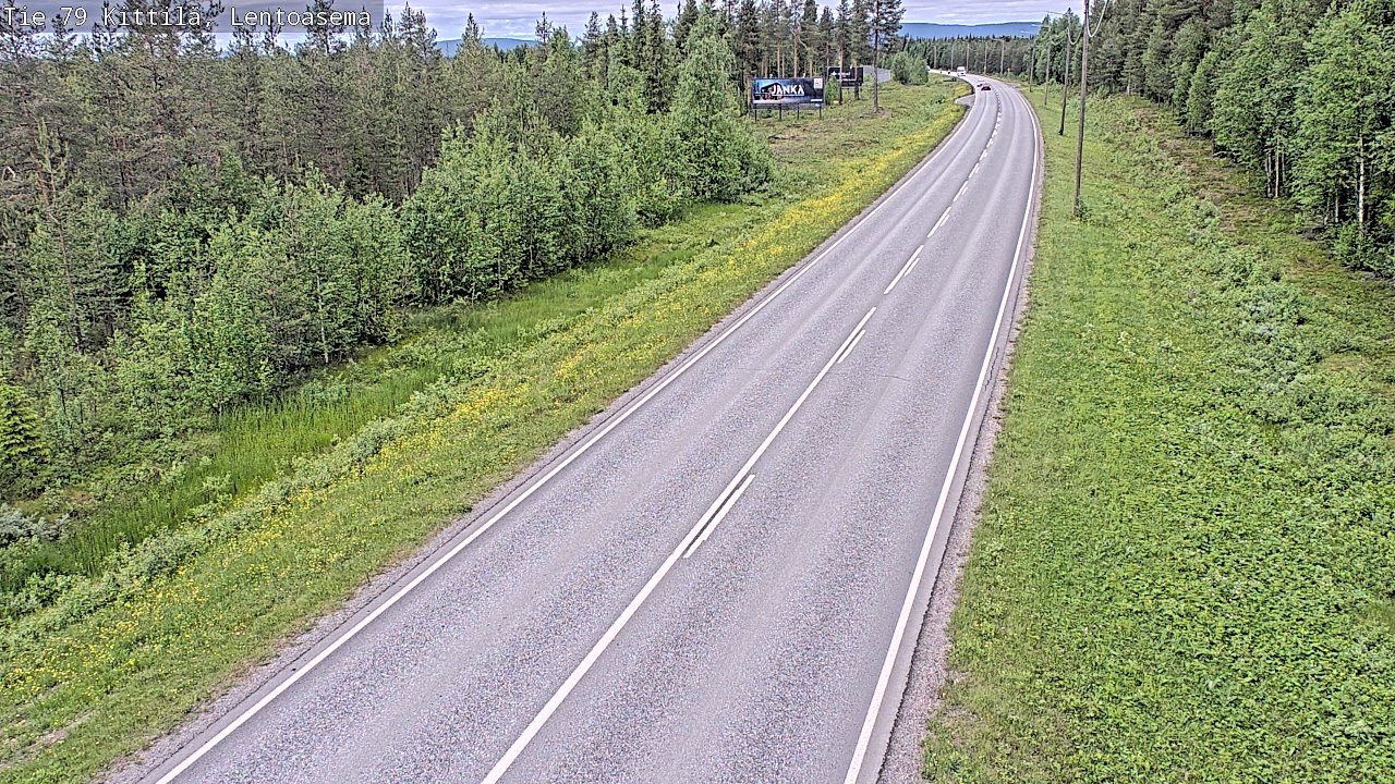 Kelikamerat Kuva Tie 79 Kittilä, Lentoasema, Kittilä, Lappi