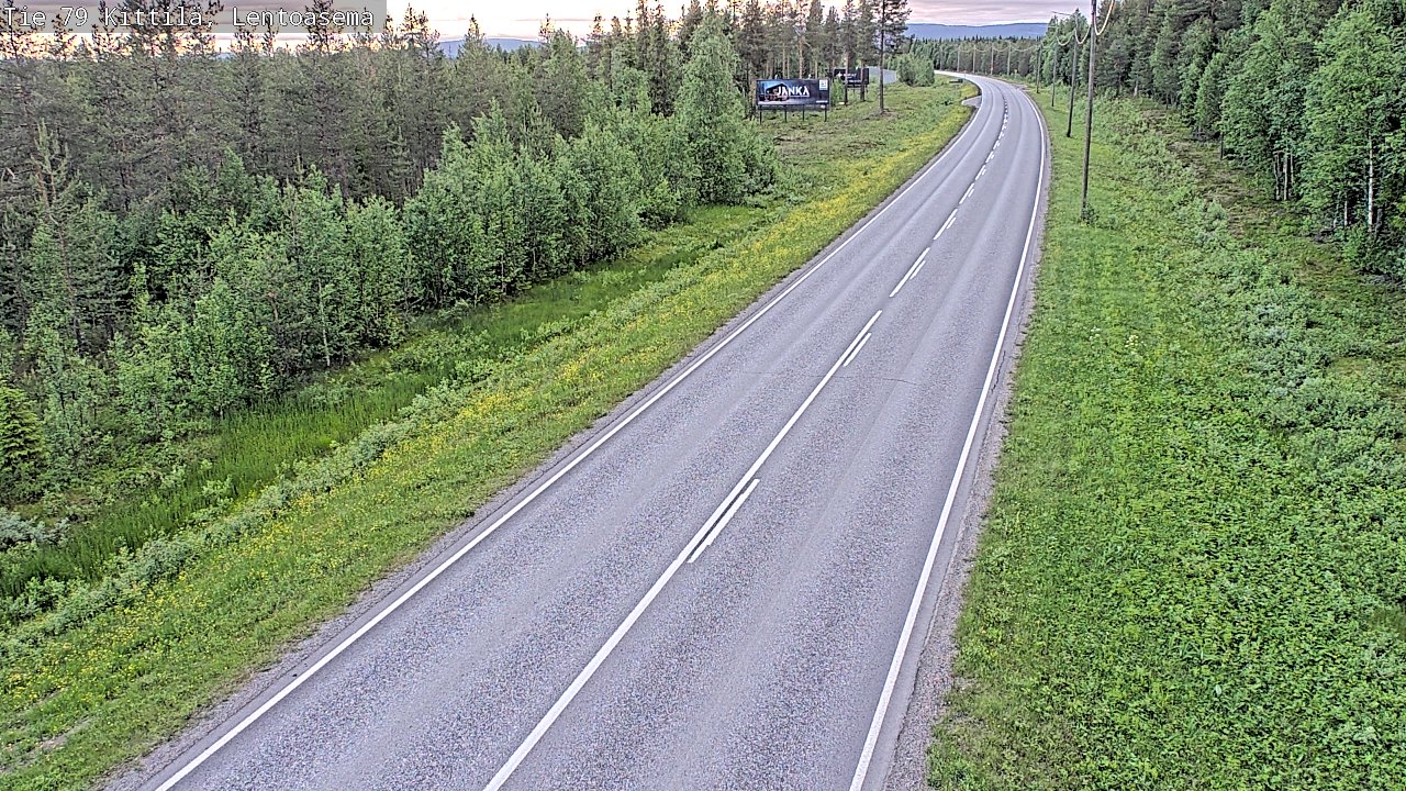Kelikamerat Kuva Tie 79 Kittilä, Lentoasema, Kittilä, Lappi