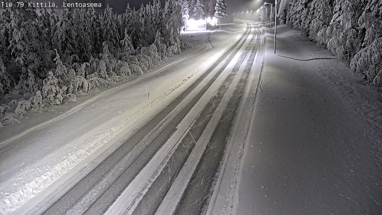 Kelikamerat Kuva Tie 79 Kittilä, Lentoasema, Kittilä, Lappi