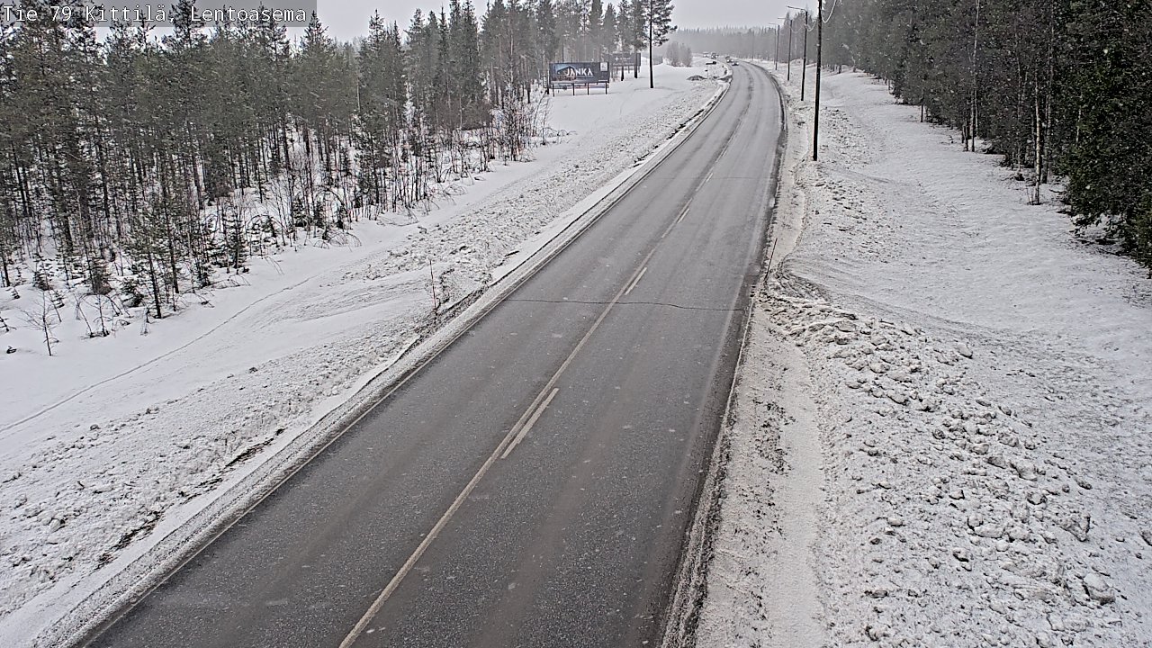 Weather Camera Image Road 79 Kittilä, Lentoasema, Kittilä, Lappi