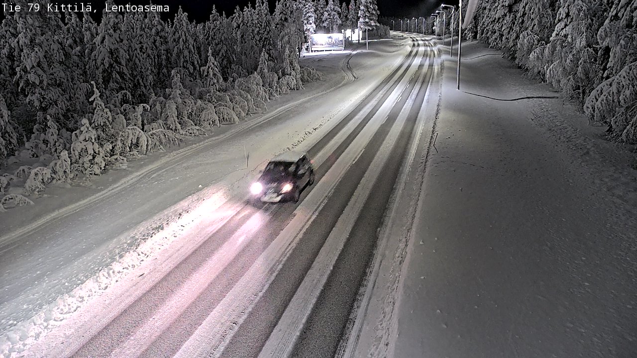 Kelikamerat Kuva Tie 79 Kittilä, Lentoasema, Kittilä, Lappi