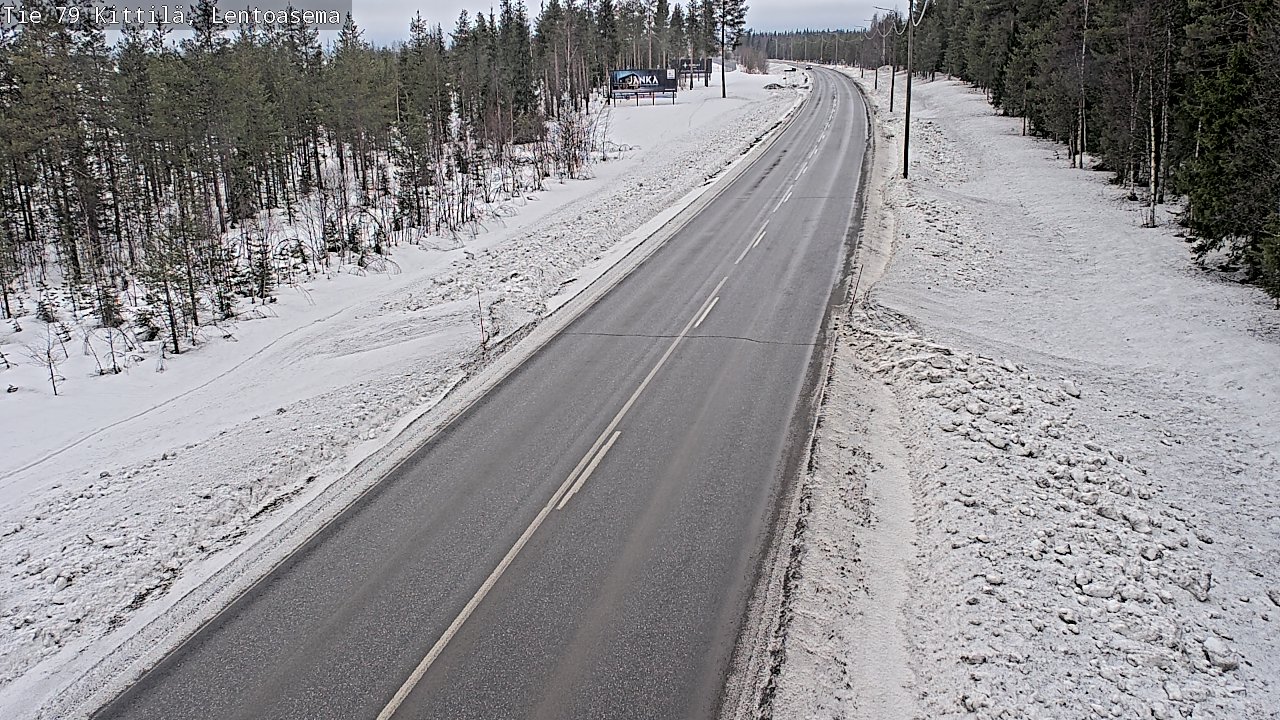 Weather Camera Image Road 79 Kittilä, Lentoasema, Kittilä, Lappi