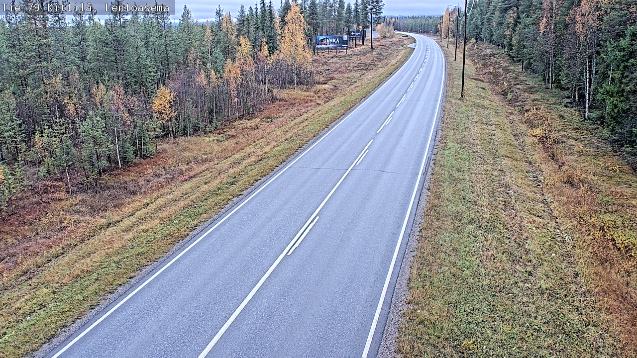 Weather Camera Image Road 79 Kittilä, Lentoasema, Kittilä, Lappi