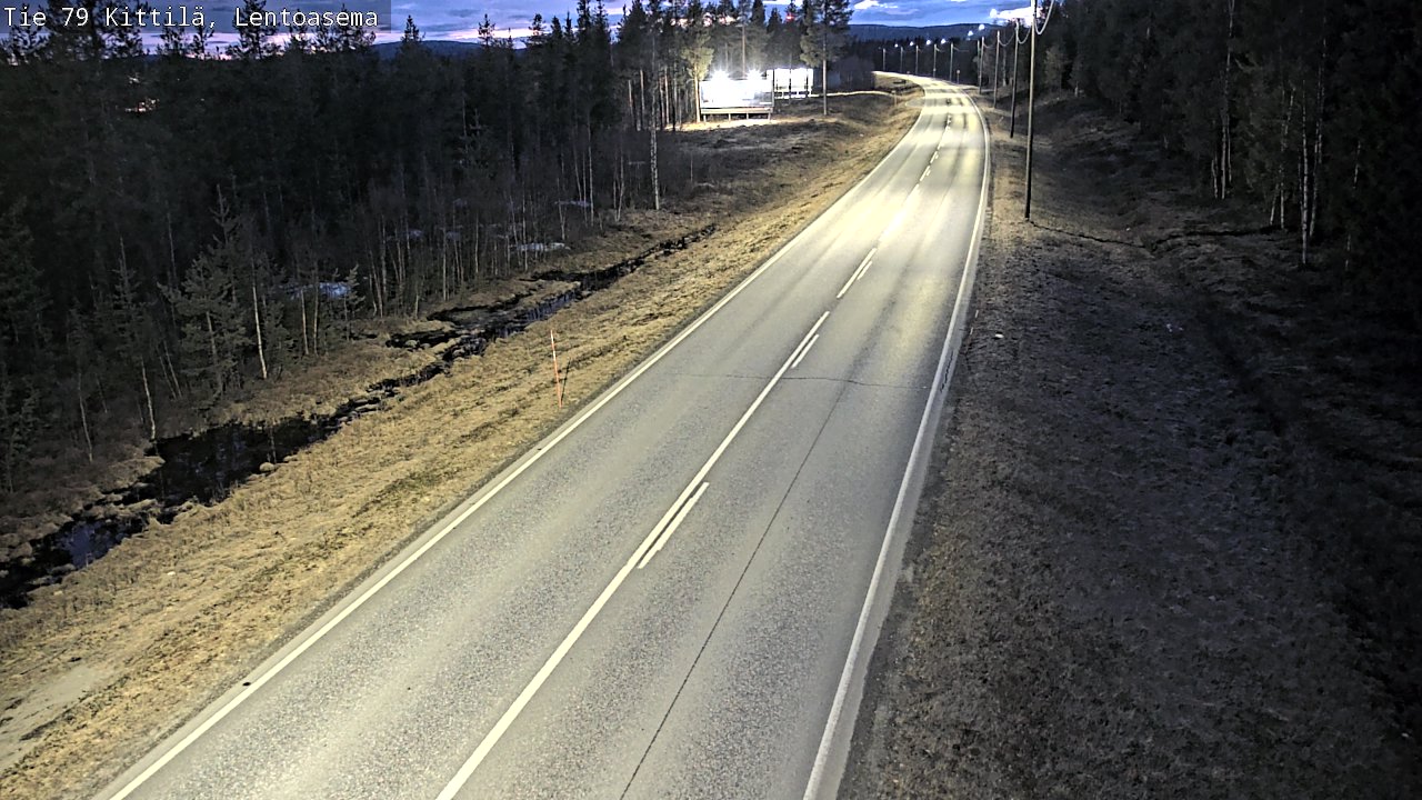 Weather Camera Image Väg 79 Kittilä, Lentoasema, Kittilä, Lappi