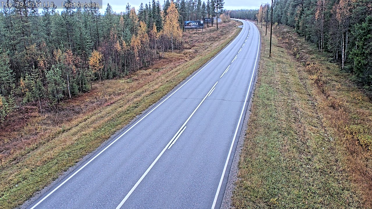 Weather Camera Image Väg 79 Kittilä, Lentoasema, Kittilä, Lappi