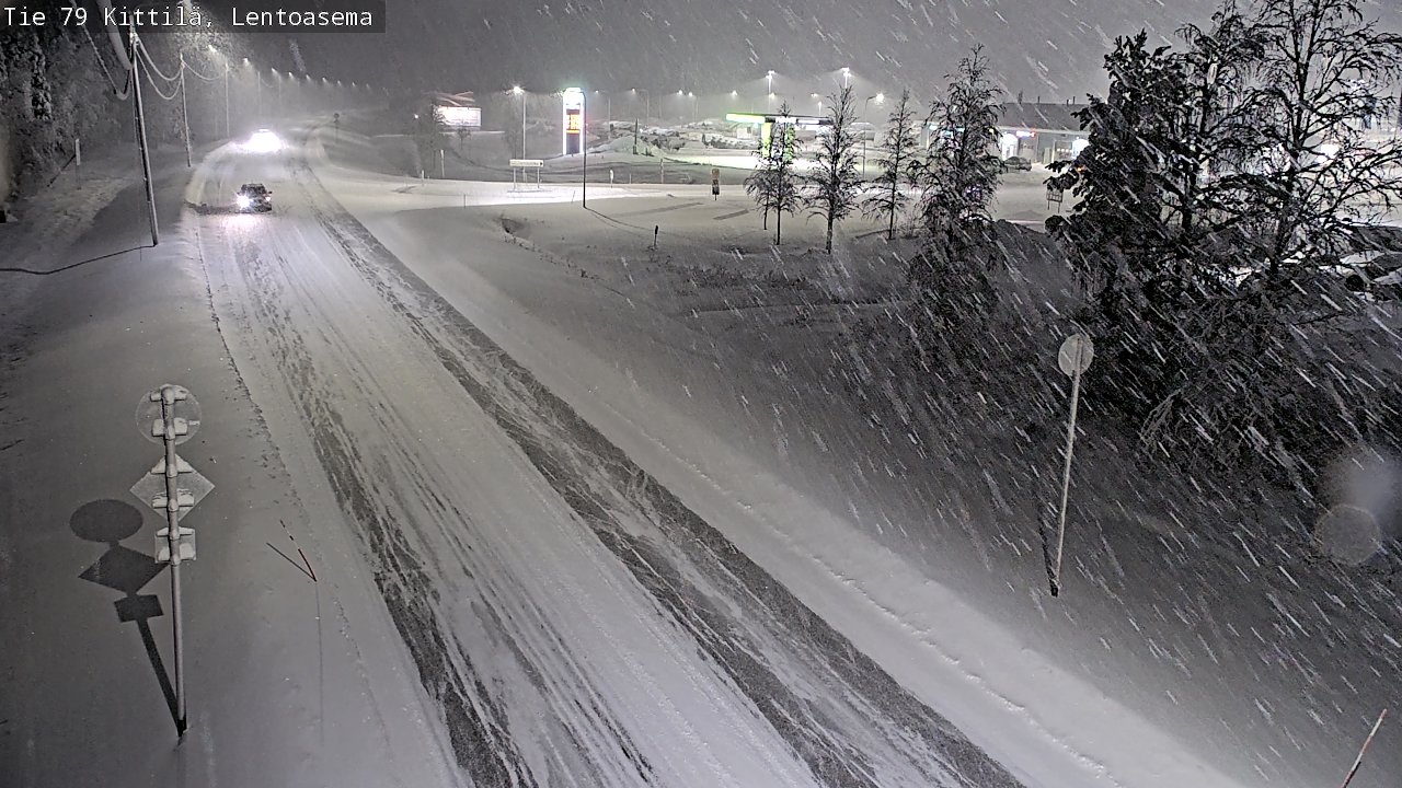 Weather Camera Image Road 79 Kittilä, Lentoasema, Kittilä, Lappi