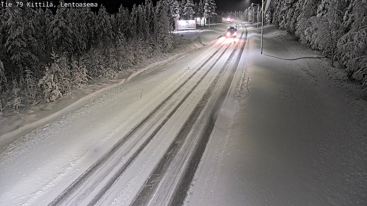 Weather Camera Image Road 79 Kittilä, Lentoasema, Kittilä, Lappi